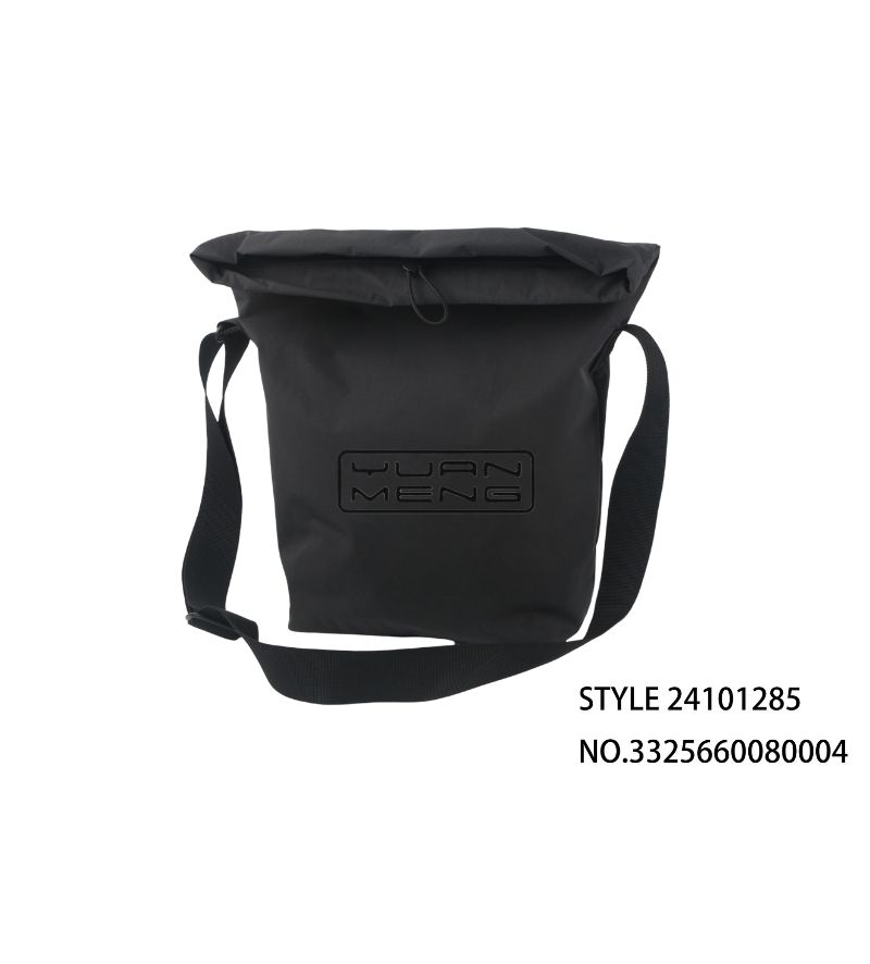 Custom Simple Black Shoulder Bag