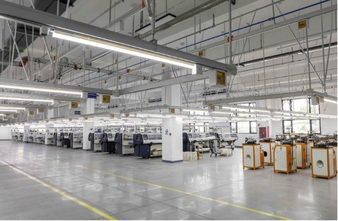 Workers in production line
